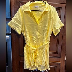 Pink Lily Sunny Yellow Romper